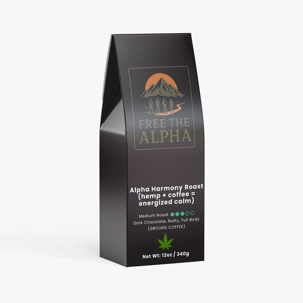 Alpha Harmony Roast (hemp + coffee = energized calm)